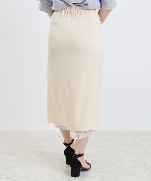 TRUDEA（トルディア）の「裾レースタイトスカート（スカート・レディース・ベージュ/ブラック/チャコールグレー・MEDIUM/LARGE）」の8枚目の写真