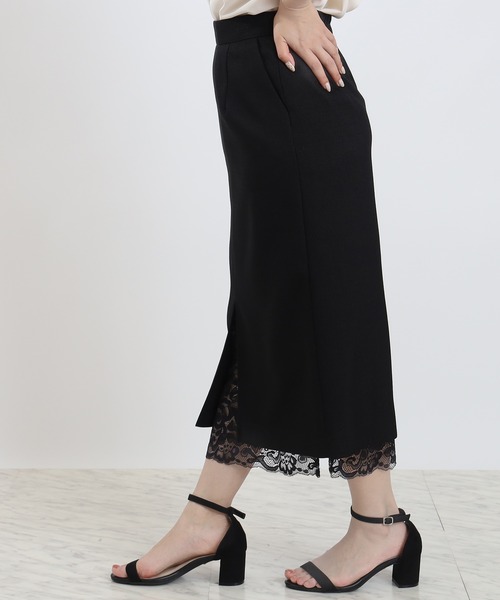 TRUDEA（トルディア）の「裾レースタイトスカート（スカート・レディース・ベージュ/ブラック/チャコールグレー・MEDIUM/LARGE）」の11枚目の写真
