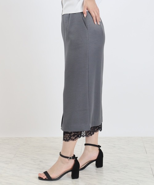 TRUDEA（トルディア）の「裾レースタイトスカート（スカート・レディース・ベージュ/ブラック/チャコールグレー・MEDIUM/LARGE）」の14枚目の写真