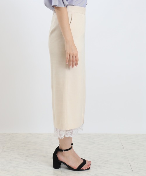 TRUDEA（トルディア）の「裾レースタイトスカート（スカート・レディース・ベージュ/ブラック/チャコールグレー・MEDIUM/LARGE）」の19枚目の写真