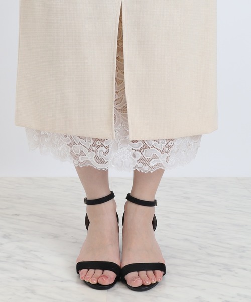 TRUDEA（トルディア）の「裾レースタイトスカート（スカート・レディース・ベージュ/ブラック/チャコールグレー・MEDIUM/LARGE）」の21枚目の写真