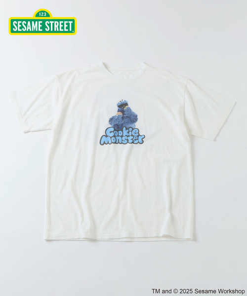 JOURNAL STANDARD（ジャーナルスタンダード）の「セサミストリート meets JOURNAL STANDARD 別注プリントTシャツ（Tシャツ/カットソー・メンズ・ブラック系その他/ホワイト×ホワイト/ホワイト系その他/ライトグリーン/ピンク/ブラックミックス・SMALL/MEDIUM/LARGE）」の2枚目の写真