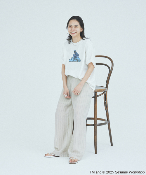 JOURNAL STANDARD（ジャーナルスタンダード）の「セサミストリート meets JOURNAL STANDARD 別注プリントTシャツ（Tシャツ/カットソー・メンズ・ブラック系その他/ホワイト×ホワイト/ホワイト系その他/ライトグリーン/ピンク/ブラックミックス・SMALL/MEDIUM/LARGE）」の12枚目の写真
