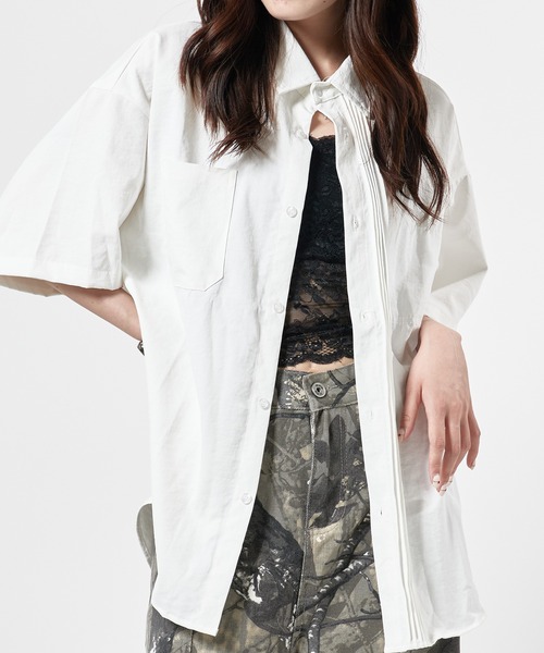 ＜6(ROKU)＞PIN TUCK SHIRT/シャツ ピンタックシャツ 6（ロク）の「＜6(ROKU)＞PIN TUCK SHIRT/シャツ ◇（シャツ