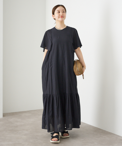 IENA トラペーズワンピース IENA（イエナ）の「《追加2》デニムトラペーズワンピース