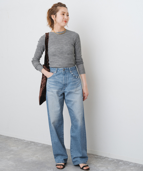 ウォッシャブルシアーリブニット（ニット/セーター）｜Spick & Span