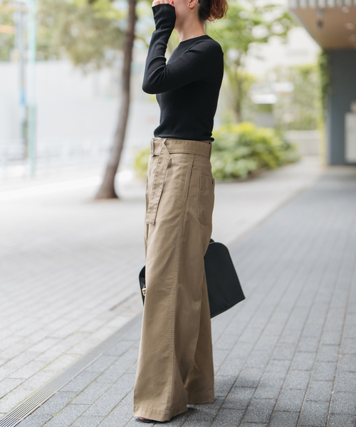 ウォッシャブルシアーリブニット（ニット/セーター）｜Spick & Span