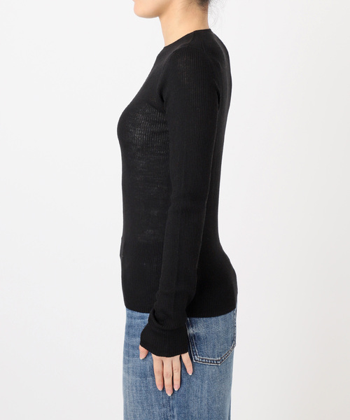 ウォッシャブルシアーリブニット（ニット/セーター）｜Spick & Span