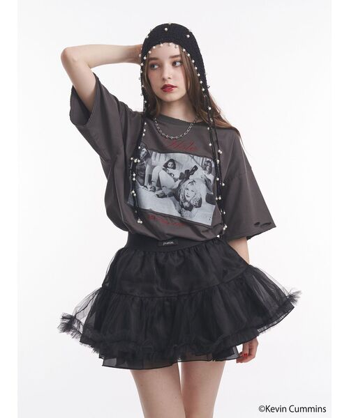 tシャツ 「KevinCummins×jouetie」フォトダメージBIGTシャツ レディース KevinCummins×jouetie】フォトダメージBIGTシャツ（Tシャツ