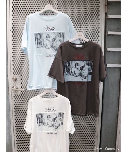 tシャツ 「KevinCummins×jouetie」フォトダメージBIGTシャツ レディース jouetie tシャツ 「KevinCummins×jouetie」BIGフォトTシャツ