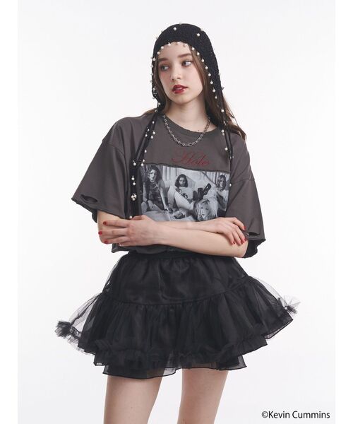 jouetie（ジュエティ）の「【KevinCummins×jouetie】フォトダメージBIGTシャツ（Tシャツ/カットソー・レディース・オフホワイト/ブルー/ブラック・MEDIUM）」の8枚目の写真