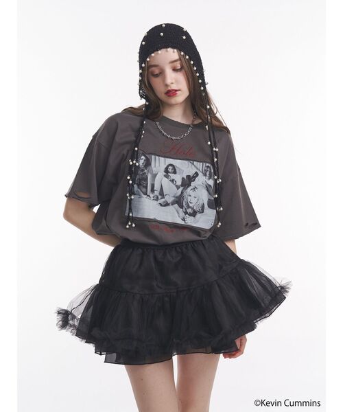 jouetie（ジュエティ）の「【KevinCummins×jouetie】フォトダメージBIGTシャツ（Tシャツ/カットソー・レディース・オフホワイト/ブルー/ブラック・MEDIUM）」の10枚目の写真