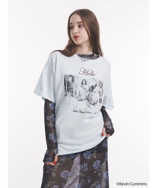 tシャツ 「KevinCummins×jouetie」フォトダメージBIGTシャツ レディース KevinCummins×jouetie】フォトダメージBIGTシャツ｜ジュエティの
