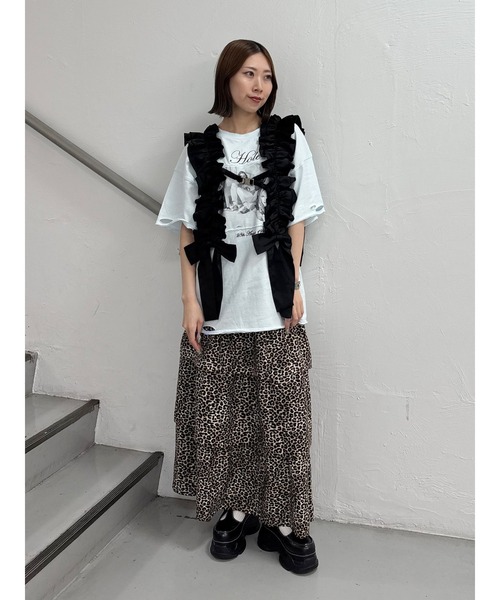 jouetie(ジュエティ)の「【KevinCummins×jouetie】フォトダメージBIGTシャツ(Tシャツ/カットソー・レディース・オフホワイト/ブルー/ブラック・MEDIUM)」の8枚目の写真