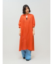 MIDIUMISOLID（ミディウミソリッド）の「MIDIUMISOLID for Ladies スタンドカラースキッパーワンピース（ワンピース）」