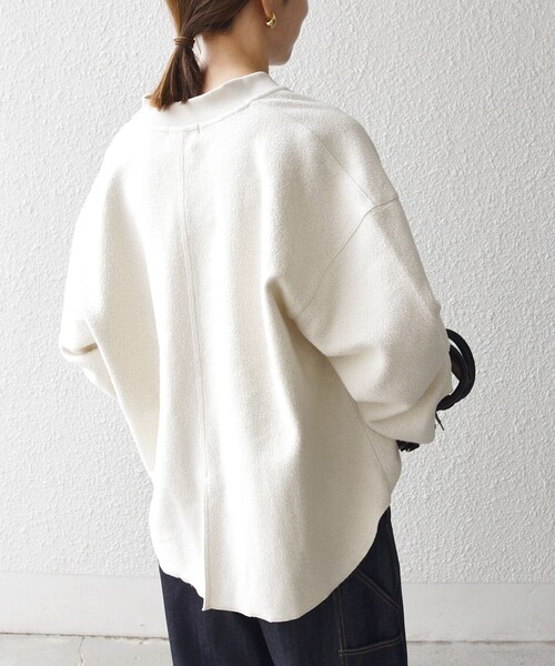 セール】SHIPS any:〈洗濯機可能〉フリース ライク ハーフジップ