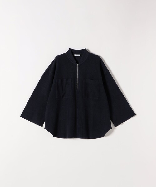 SHIPS any:〈洗濯機可能〉フリース ライク ハーフジップ ポケット プル