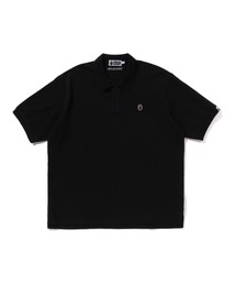 A BATHING APE エイプ 半袖鹿の子ポロシャツ ベイプスタ 黒 M A BATHING APE - 【新品】A BATHING APE ア ベイシング エイプ