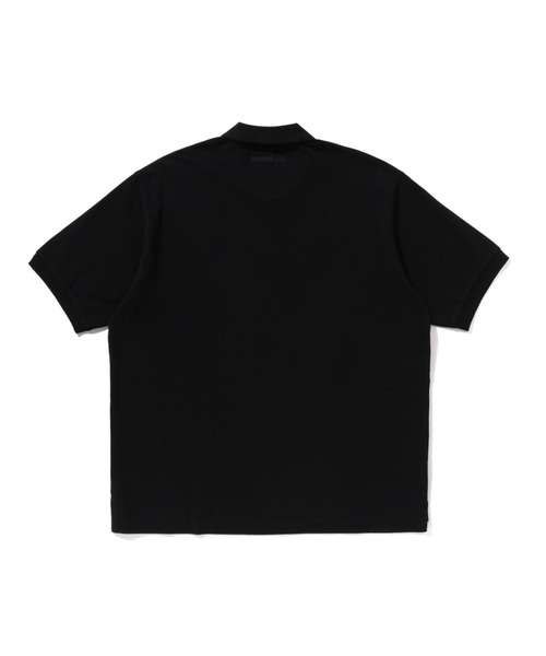 A BATHING APE（アベイシングエイプ）の「ONE POINT RELAXED FIT POLO SHIRT（ポロシャツ・メンズ・ホワイト/ブラック・MEDIUM/SMALL/XX-LARGE/X-LARGE/LARGE）」の4枚目の写真