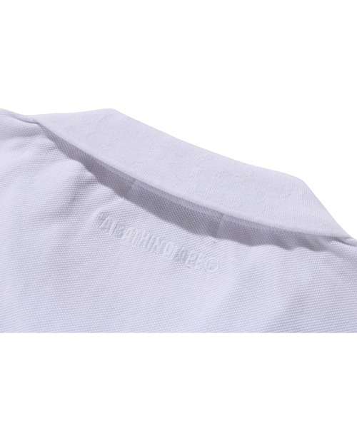 A BATHING APE（アベイシングエイプ）の「ONE POINT RELAXED FIT POLO SHIRT（ポロシャツ・メンズ・ホワイト/ブラック・MEDIUM/SMALL/XX-LARGE/X-LARGE/LARGE）」の9枚目の写真