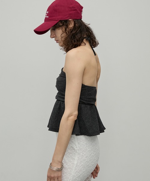 uyu.（ウユ）の「2wayリボンホルターネックビスチェ【uyu./ウユ】（チューブトップ・レディース・ブラック/ホワイト/ネイビー・FREE）」の16枚目の写真