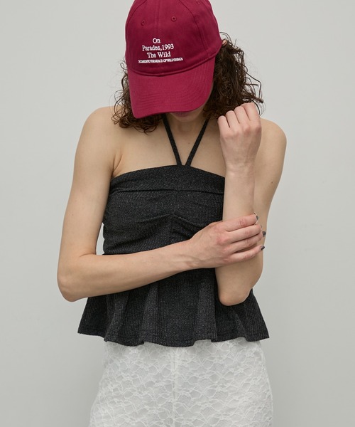 uyu.（ウユ）の「2wayリボンホルターネックビスチェ【uyu./ウユ】（チューブトップ・レディース・ブラック/ホワイト/ネイビー・FREE）」の13枚目の写真