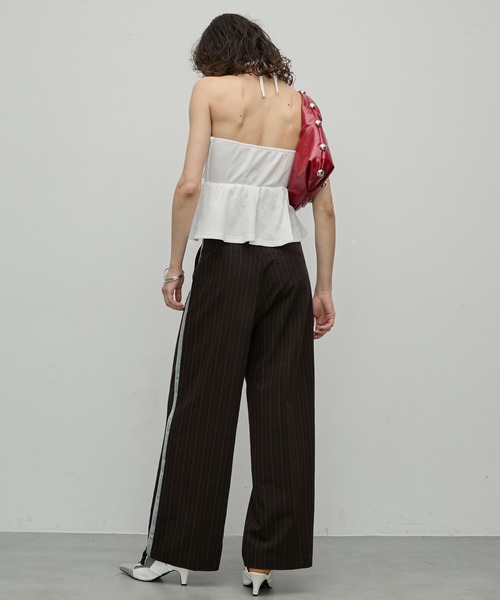 uyu.（ウユ）の「2wayリボンホルターネックビスチェ【uyu./ウユ】（チューブトップ・レディース・ブラック/ホワイト/ネイビー・FREE）」の10枚目の写真