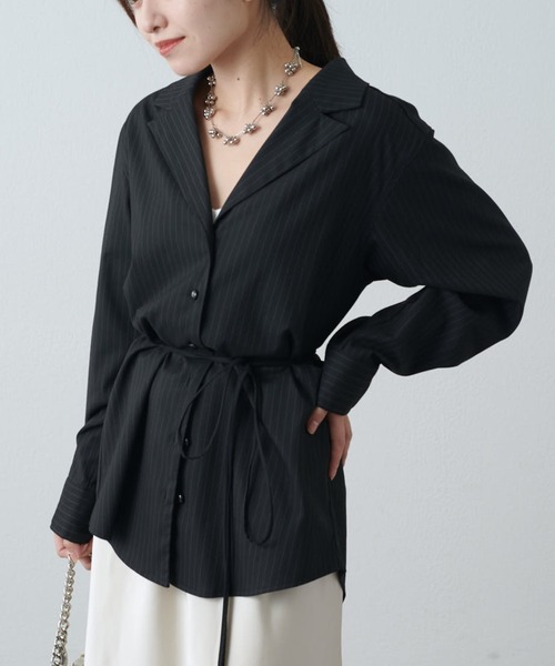 ストライプテーラードシャツ（シャツ/ブラウス）｜Lui's（ルイス）の