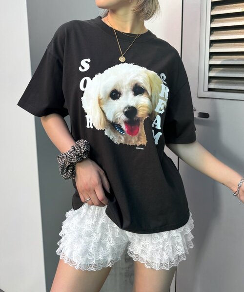 Sourcream(サワークリーム)の「【Sourcream/サワークリーム】ミルちゃんTEE(Tシャツ/カットソー・メンズ・ブラック/ホワイト/ネイビー・SMALL/MEDIUM/LARGE)」の15枚目の写真