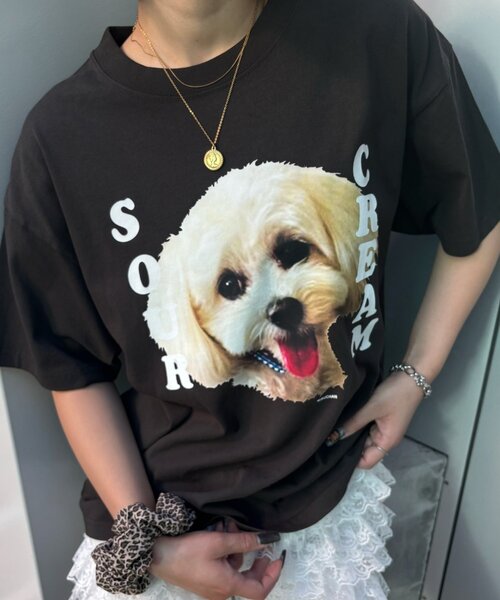 Sourcream(サワークリーム)の「【Sourcream/サワークリーム】ミルちゃんTEE(Tシャツ/カットソー・メンズ・ブラック/ホワイト/ネイビー・SMALL/MEDIUM/LARGE)」の17枚目の写真