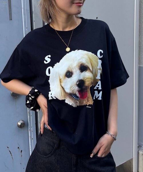 Sourcream(サワークリーム)の「【Sourcream/サワークリーム】ミルちゃんTEE(Tシャツ/カットソー・メンズ・ブラック/ホワイト/ネイビー・SMALL/MEDIUM/LARGE)」の21枚目の写真