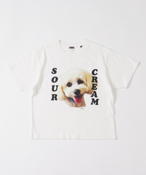 Sourcream(サワークリーム)の「【Sourcream/サワークリーム】ミルちゃんTEE(Tシャツ/カットソー・メンズ・ブラック/ホワイト/ネイビー・SMALL/MEDIUM/LARGE)」の6枚目の写真