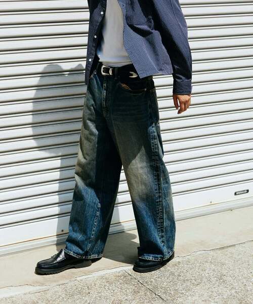 JOURNAL STANDARD(ジャーナルスタンダード)の「デニム タブ キャノン(デニムパンツ・メンズ・ブラックミックス/コバルトブルー/クリアブルー・SMALL/MEDIUM/LARGE)」の8枚目の写真