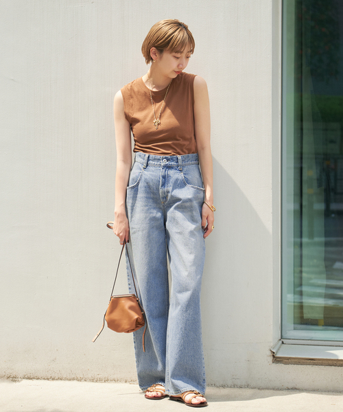 plage（プラージュ）の「《WEB限定追加》R’IAM WIDE デニム 3（デニムパンツ・レディース・ブルー・38/36/34/32）」の19枚目の写真