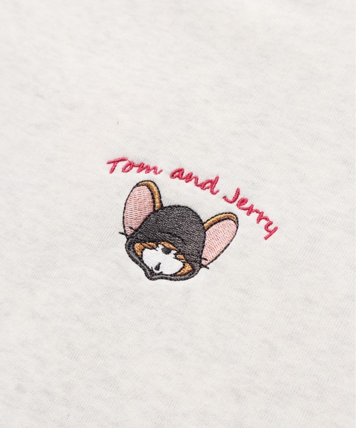 Tom&Jerry(トムアンドジェリー)の「【TOM & JERRY/トムとジェリー】裏起毛サガラ刺繍スウェット(スウェット・メンズ・スミクロ/オフホワイト/グリーン/オートミール・LARGE/MEDIUM)」の19枚目の写真