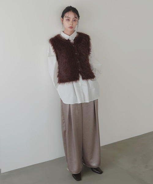 パンツ Lien ツータックワイドパンツ（スラックス）｜LIAN（リアン）のファッション