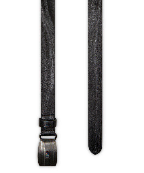 メンズ レザーベルト DIESEL LOGO B-BISCOTTO STRIPED（ベルト