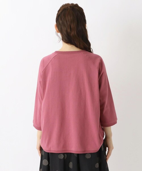 one'sterrace（ワンズテラス）の「ゆったり ラグラン7分袖プルオーバー（Tシャツ/カットソー・レディース・ブルー系その他7/ピンク系9/グレー系その他7/アイボリー系8/ブラック系8・02）」の8枚目の写真