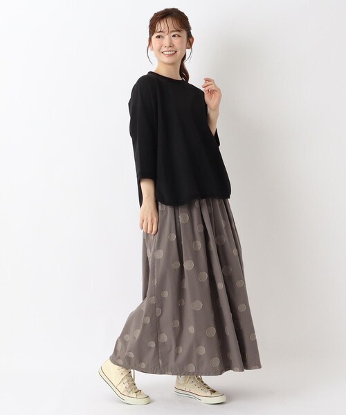 one'sterrace（ワンズテラス）の「ゆったり ラグラン7分袖プルオーバー（Tシャツ/カットソー・レディース・ブルー系その他7/ピンク系9/グレー系その他7/アイボリー系8/ブラック系8・02）」の18枚目の写真