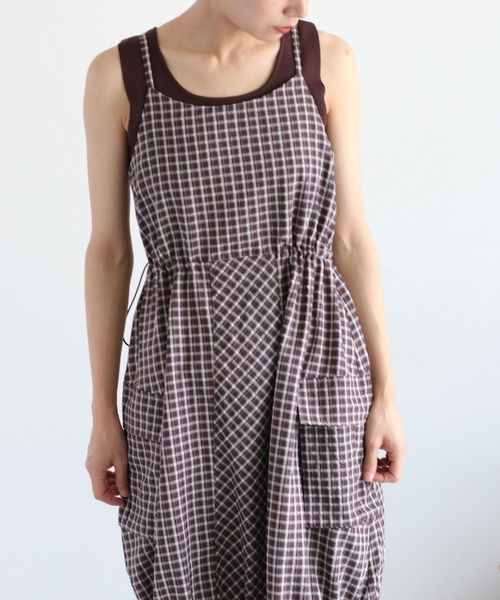 cepo（セポ）の「カーゴキャミワンピース（ワンピース・レディース・ブルー系/ブラウン系・M）」の16枚目の写真