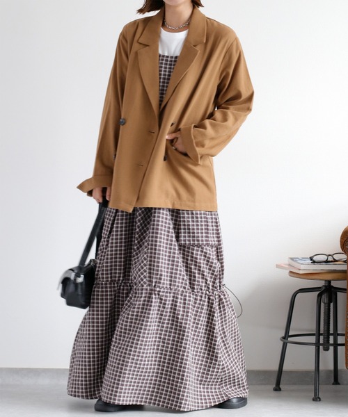 cepo（セポ）の「カーゴキャミワンピース（ワンピース・レディース・ブルー系/ブラウン系・M）」の15枚目の写真