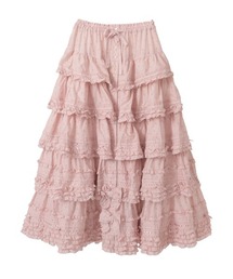 【新品タグ付き】PINK HOUSE フリルリボンスカートピンク系　サイズS〜M PINK HOUSE スカート ローンフリルロングスカート : ZOZOTOWN