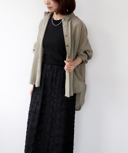 Jines(ジネス)の「【接触冷感】アメスリタンクトップ(タンクトップ・レディース・ホワイト/ブラック/ブラウン・38)」の7枚目の写真