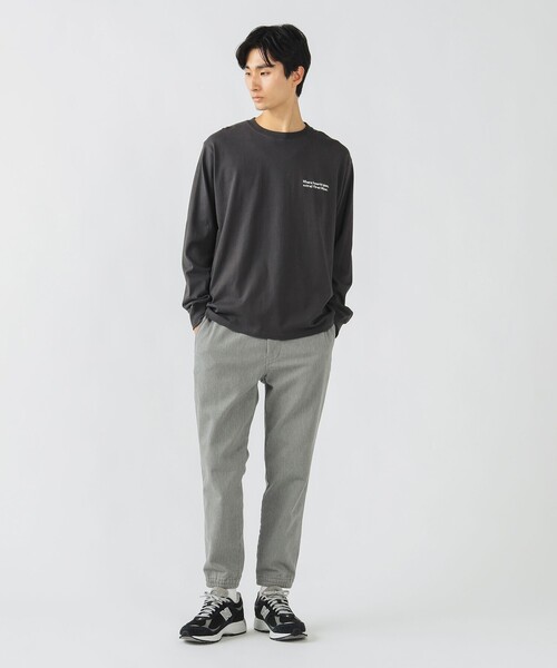 BEAMS HEART（ビームスハート）の「【ユニセックス】ハート スター バックプリント ロング スリーブ Tシャツ（Tシャツ/カットソー・メンズ・チャコールグレー/ホワイト・M/L/XL/S）」の7枚目の写真