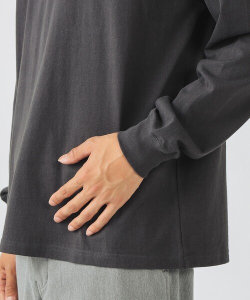 BEAMS HEART（ビームスハート）の「【ユニセックス】ハート スター バックプリント ロング スリーブ Tシャツ（Tシャツ/カットソー・メンズ・チャコールグレー/ホワイト・M/L/XL/S）」の14枚目の写真