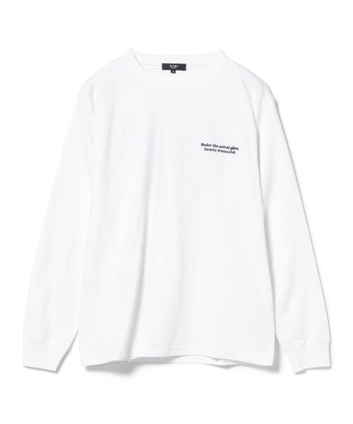 BEAMS HEART（ビームスハート）の「【ユニセックス】ハート スター バックプリント ロング スリーブ Tシャツ（Tシャツ/カットソー・メンズ・チャコールグレー/ホワイト・M/L/XL/S）」の15枚目の写真