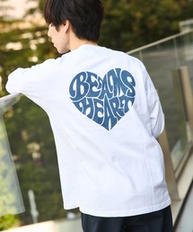 BEAMS HEART | 【ユニセックス】ハート スター バックプリント ロング スリーブ Tシャツ(Tシャツ/カットソー)