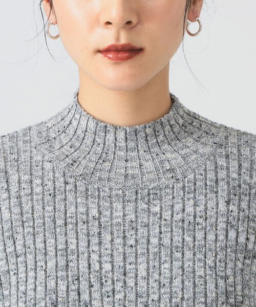 Ray BEAMS（レイビームス）の「メランジ リブ ハイネック ニット（ニット/セーター・レディース・シルバー/ブルー系その他2・ONE SIZE）」の14枚目の写真