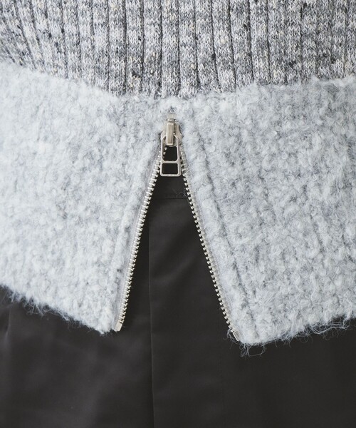 Ray BEAMS（レイビームス）の「メランジ リブ ハイネック ニット（ニット/セーター・レディース・シルバー/ブルー系その他2・ONE SIZE）」の16枚目の写真