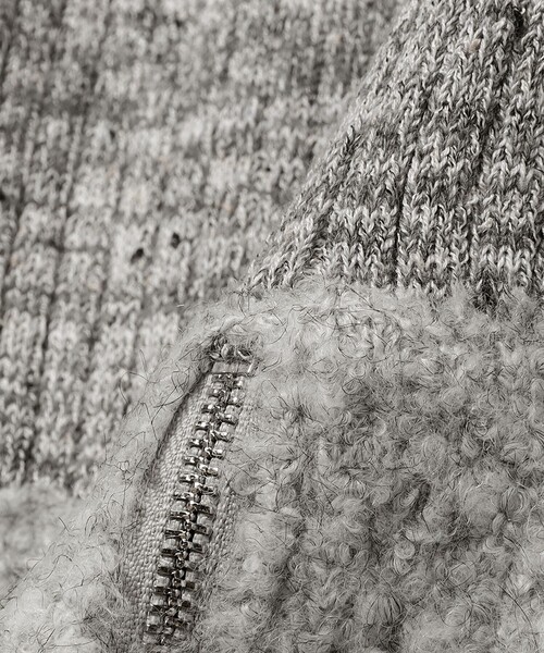 Ray BEAMS（レイビームス）の「メランジ リブ ハイネック ニット（ニット/セーター・レディース・シルバー/ブルー系その他2・ONE SIZE）」の19枚目の写真